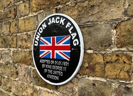 aluminium Union Jack plaque